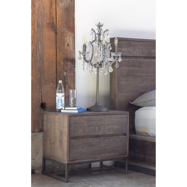 Elena - Nightstand - Brown Fashion