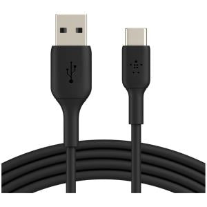 BELKIN BOOSTCHARGE USB-A TO USB-C CABLE 1M BLACK  Data Transfer Cable Online now