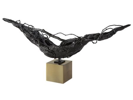 Tranquility - Abstract Sculpture - Black Cheap