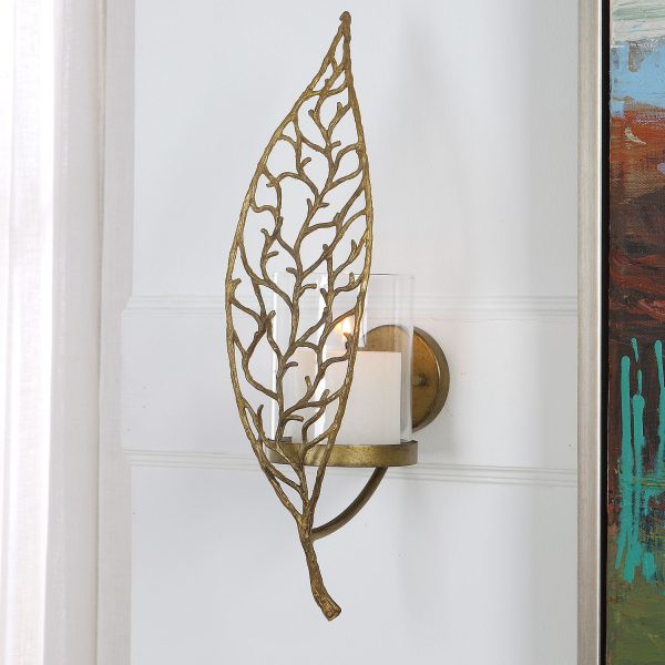 Woodland Treasure - Gold Candle Sconce Online