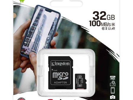 Kingston Canvas Select 32GB C10 100MB s MicroSDXC Card Fashion