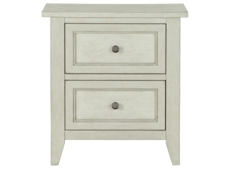 Raelynn - 2 Drawer Nightstand - Weathered White Online Sale