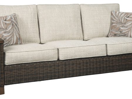 Paradise - Medium Brown - Sofa with Cushion Cheap