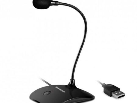 Plug and Play USB Desktop Microphone with Flexible Neck and Mute Button Online now