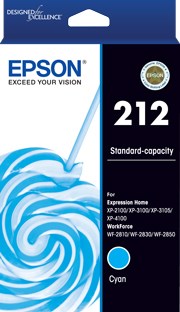 Genuine Epson 212 Ink Cartridge Cyan C13T02R292 Fashion