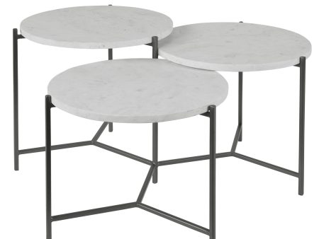 Contarini - Tiered Coffee Table - White For Cheap