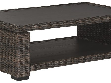 Grasson - Brown - Rectangular Cocktail Table Cheap