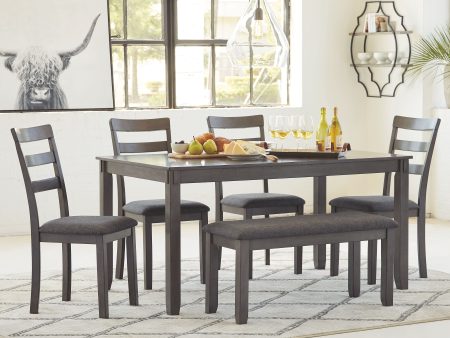 Bridson - Gray - RECT DRM Table Set (Set of 6) For Discount