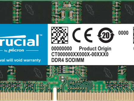 Crucial 16GB DDR4-2666 CL17 1.2V SODIMM Memory PC4-21300 CT16G4SFRA266 For Sale