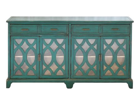 Oksana - Wooden Credenza - Green Online Sale