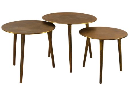 Kasai - Coffee Tables (Set of 3) - Gold Online now