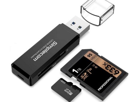 Simplecom CR301B 2 Slot SuperSpeed USB 3.0 Card Reader Online