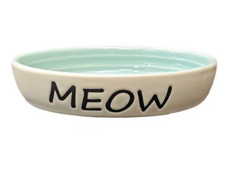 Spot Oval Green Meow Dish 6  1 count by Spot Hot on Sale