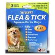 Sergeants Flea and Tick Squeeze-On Dog 33lb and Under 3 count by Sergeants For Sale