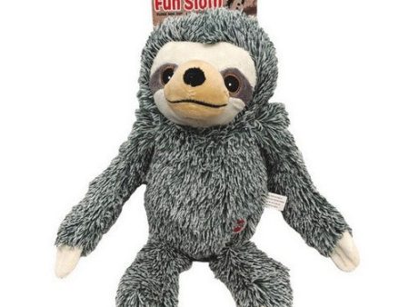 Spot Fun Sloth Plush Dog Toy Assorted Colors 13  1 count by Spot Fashion