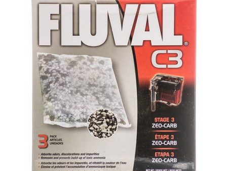 Fluval Zeo-Carb Filter Bags For C3 Power Filter (3 Pack) by Fluval Hot on Sale