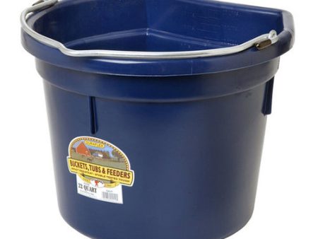 DuraFlex Plastic Flatback Bucket  Navy 1 Count by Duraflex Fashion