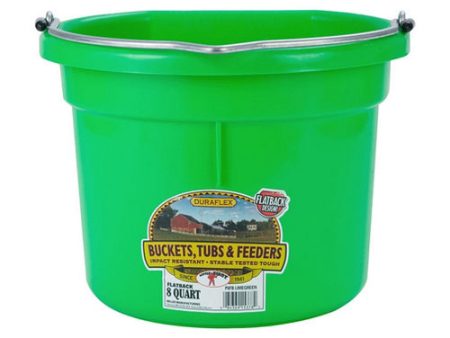 DuraFlex Plastic Flatback Bucket Lime 1 Count by Duraflex Supply