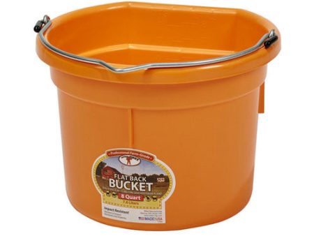 DuraFlex Plastic Flatback Bucket Orange 1 Count by Duraflex Online Sale