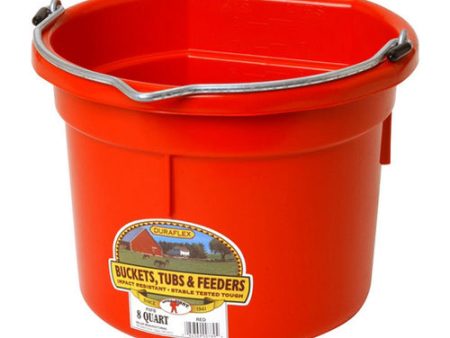 DuraFlex Plastic Flatback Bucket Red 1 Count by Duraflex Sale