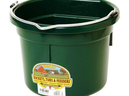 DuraFlex Plastic Flatback Bucket Green 1 Count by Duraflex For Discount