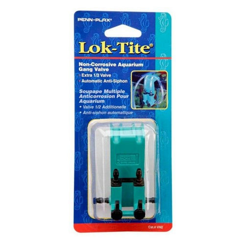 Penn Plax Lok-Tikte Plastic Valve with Hanger 2 Gang Valve 1 count by Penn Plax Hot on Sale