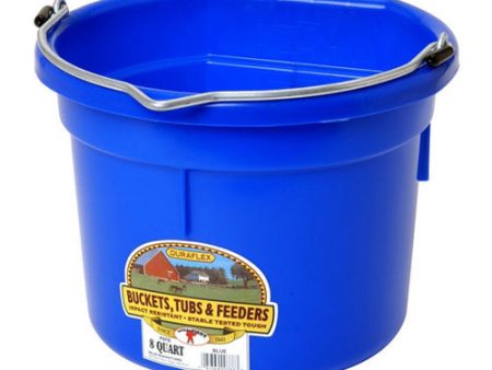 DuraFlex Plastic Flatback Bucket Blue 1 Count by Duraflex Sale