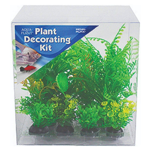 Penn Plax Aquarium Plant Decoration Kit Green 6 count by Penn Plax Fashion