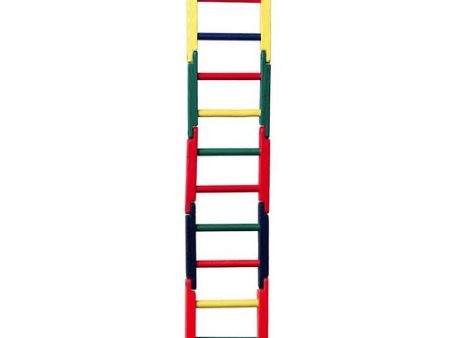 Prevue Carpenter Creations Jointed Wood Bird Ladder 20  Long Multicolor 1 count by Prevue Sale